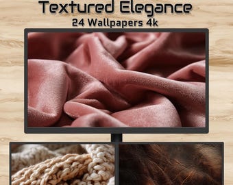 Textured Elegance – 24 High-Resolution 4K Wallpapers | Luxury Textures, Fabric, Marble, Leather, Wood, Paper Backgrounds
