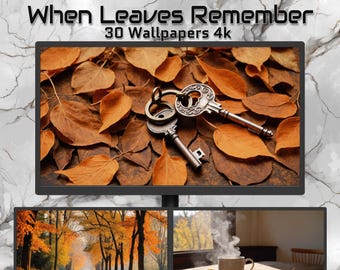 Kiedy liście pamiętają – 30 jesiennych tapet 4K | Jesienne tła pulpitu | Przytulny krajobraz natury | Pobieranie cyfrowe