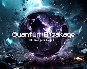 Quantum Breakage – 30 Exploding Sphere Wallpapers | Sci-Fi Energy Orbs | 4K Digital Backgrounds for Desktop [16:9]