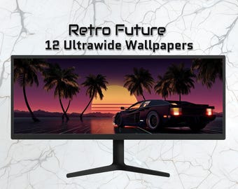 Tapety Synthwave/Retrowave Ultra-Wide | 3440x1440 JPG | Pobieranie cyfrowe