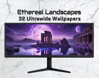 Ethereal Landscapes – 32 Ultrawide Wallpapers 3440x1440 | Fantasy Nature, Dreamy Scenery, Desktop Background Pack