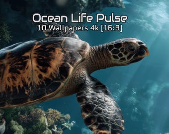 Ocean Wildlife Wallpapers – Underwater Animal Photography Art – 4K Digital Backgrounds for Desktop – Nature Sea Life Visuals – 16:9