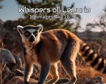 Lemur Jungle Wallpapers 4K | Exotic Nature Backgrounds 3840x2160 | Animal Landscape Images for Video & Design