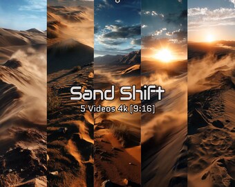 Vertical 4K Videos for Motion Design, Visuals, Reels | Desert Sandstorm Aesthetic [9:16]