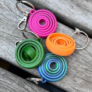 Porte-clés Fidget gyroscopique imprimé en 3D : anti-stress respectueux de l'environnement