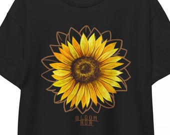 Wildflower Tee | Cotton Retro Sunflower Graphic Botanical Summer Top Apparel