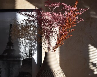 Vaso Echo - Decorazione per la casa stampata in 3D per fiori freschi o secchi