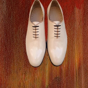 New Handmade Men&#39;s shoes cowhide Leather Oxford wedding shoes
