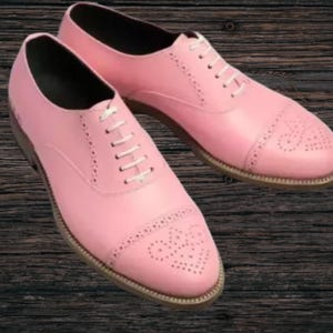 Mens Pink Dress up Shoes - Etsy