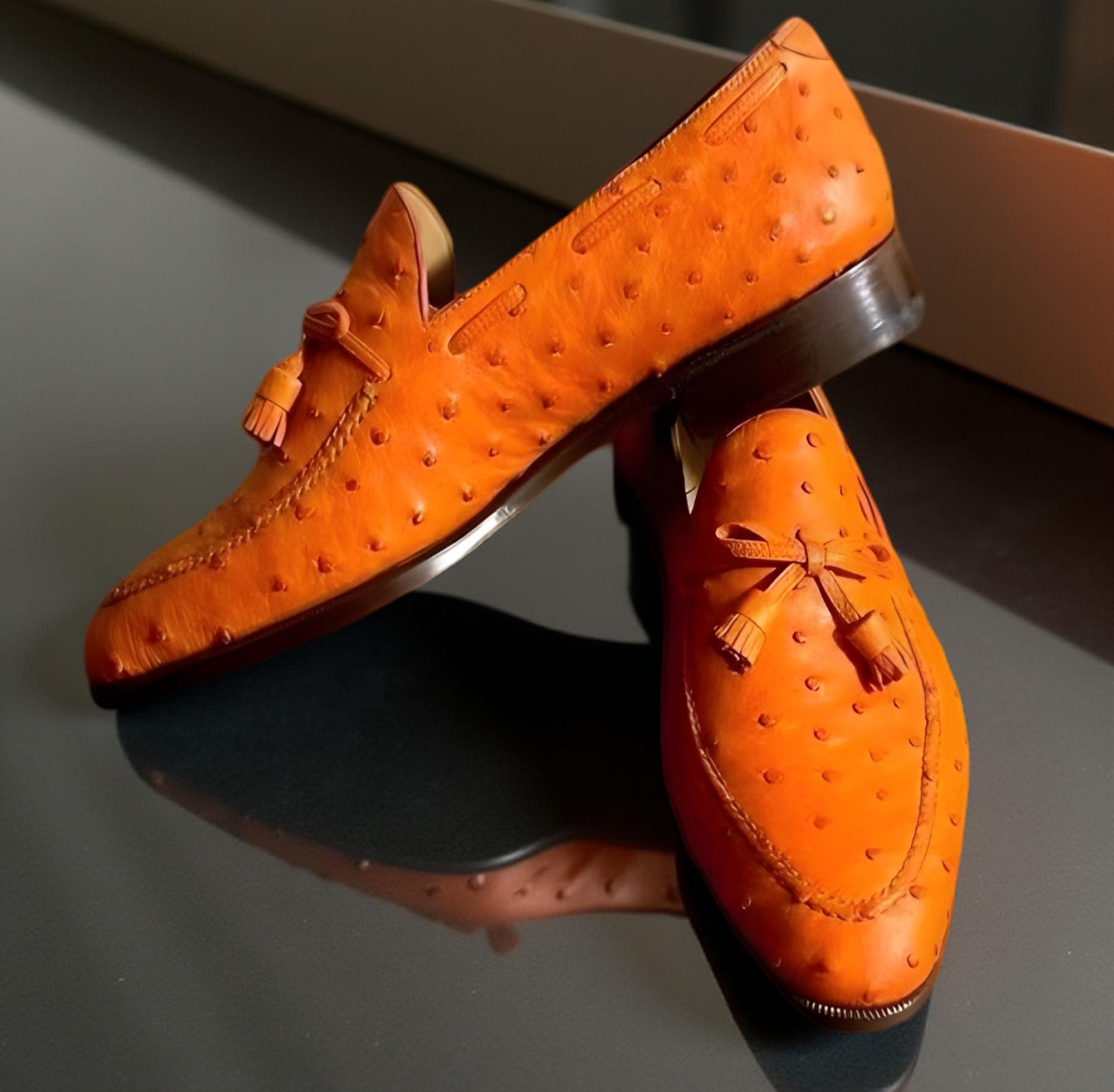 Orange Leather Dress - Etsy