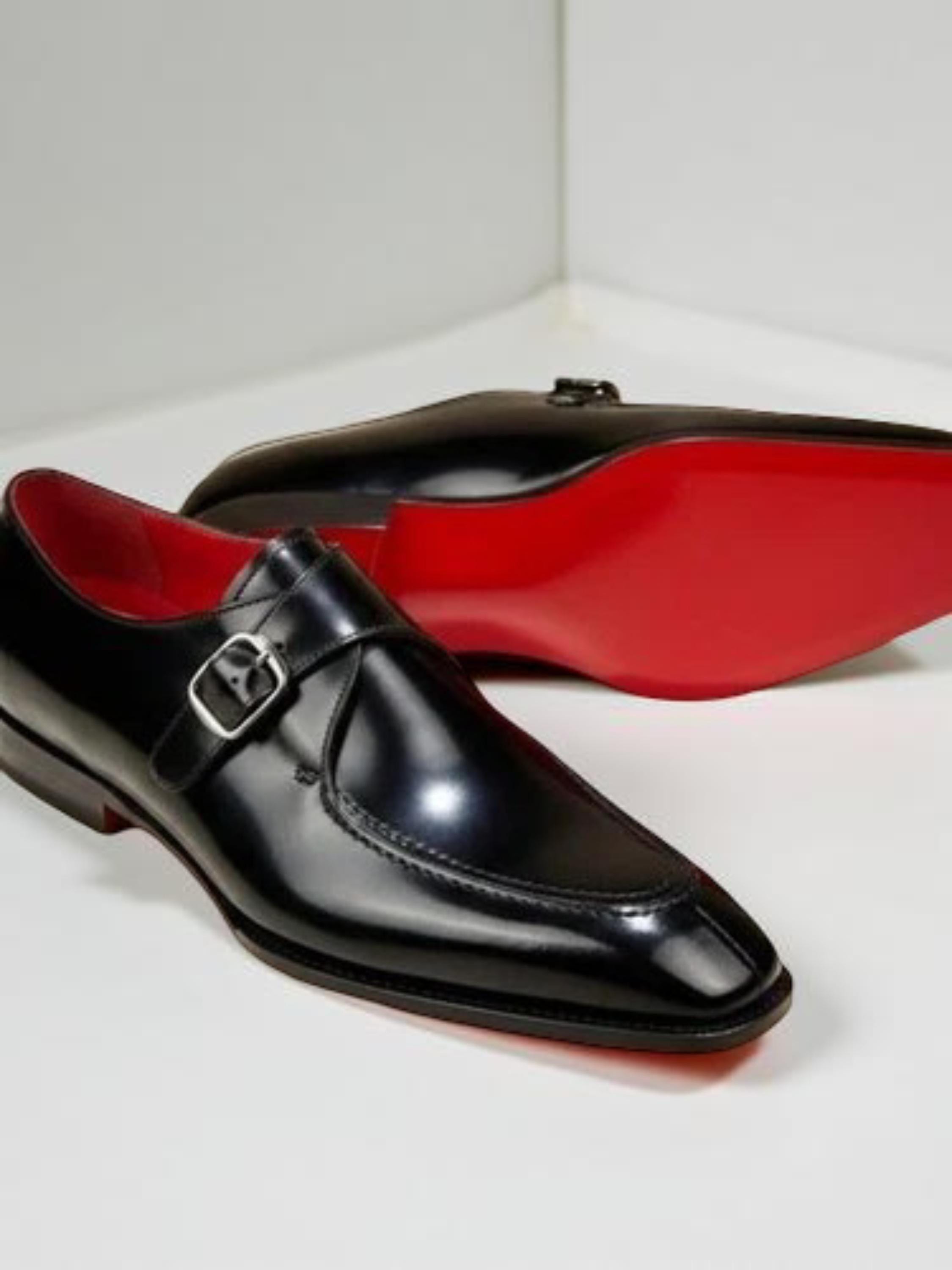 Red and Black Dress Shoes - Etsy