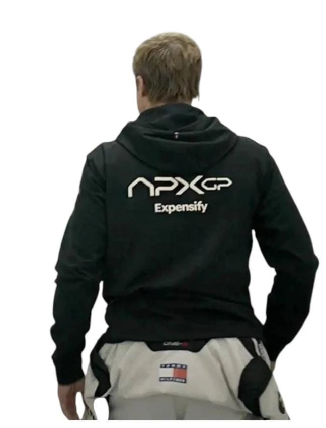 Brad Pitt Black F1 APXGP Racing Zip-up Hoodie, Mercedes AMG