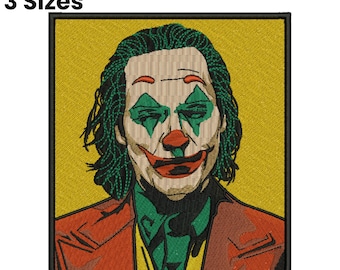 Joker Embroidery Design, Joke Mask Embroidery, Batman Embroidery, Fan art Design, Machine Embroidery Design