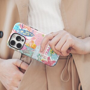 Küsten Italien Collage Handyhülle, niedlichen Küsten Coquette Aesthetic Summer Cases, iPhone 16 15 14 13 12 11 Pro Max, Samsung Galaxy S25 S24 S23