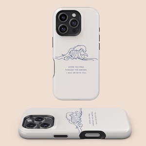 Minimalist Ocean Phone Case, Ocean Waves, iPhone 16 15 14 13 12 11 7 8 X XR XS SE Plus Pro Max,Samsung Galaxy S25 S24 S23 S22 S21 S20