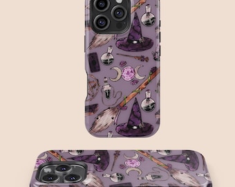 Witchy Occult Phone Case,iPhone 17 16 15 14 13 12 11 7 8 X XR XS SE Plus Mini Pro Max,Samsung Galaxy S25 S24 S23 S22 S21 S20 Plus