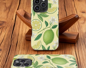 Vintage Lime Fruit Phone case, Lime Fruit Vintage Cover, iPhone 17 16 15 14 13 12 11 Plus Pro Max Mini,Samsung Galaxy S25 S24 S23