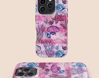Colorful Underwater World Phone Case, iPhone 16 15 14 13 12 11 7 8 X XR XS SE Plus Pro Max, Samsung Galaxy S25 S24 S23 S22 S21 S20