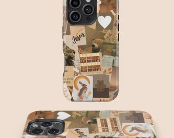 Christian Phone Case, Jesus Collage,iPhone 16 15 14 13 12 11 7 8 X XR XS SE Plus Pro Max,Samsung Galaxy S25 S24 S23 S22 S21 S20