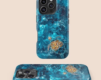 Sea Turtle Phone Case, Ocean Coastal Aesthetic,iPhone 16 15 14 13 12 11 7 8 X XR XS SE Plus Pro Max,Samsung Galaxy S25 S24 S23 S22 S21