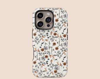 Vintage Delicate Floral Phone Case, Vintage Inspired Flower, iPhone 16 15 14 13 12 11  X XR XS SE Pro Max,Samsung Galaxy S25 S24 S23