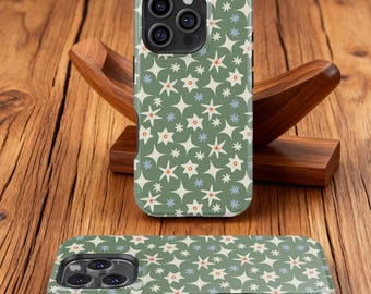 Geometric Retro Phone case, iPhone 17 16 15 14 13 12 11 Plus Pro Max Mini,Samsung Galaxy S25 S24 S23 Plus Ultra