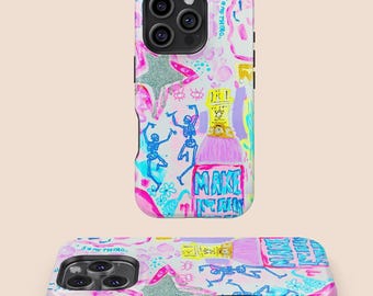 Make It Fun Print Phone Case, iPhone 16 15 14 13 12 11 7 8 X XR XS SE Plus Pro Max,Samsung Galaxy S25 S24 S23 S22 S21 S20