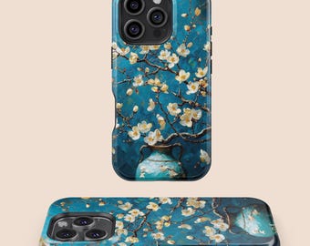 Elegant Blossom Vase Phone case, Oil Painting Cover, iPhone 16 15 14 13 12 11 7 8 X XR XS SE Plus Pro Max Mini,Samsung Galaxy S25 S24