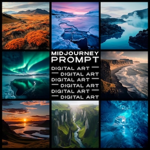 Suggerimenti di metà viaggio: stampa artistica del paesaggio islandese - Fotografia naturalistica cinematografica, regalo per la casa, arte murale panoramica ad alta risoluzione