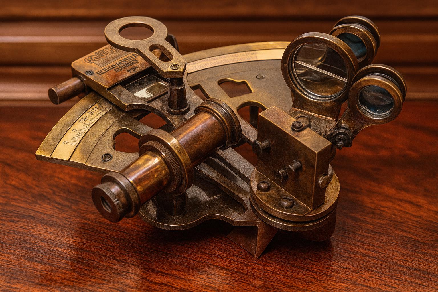 Longue-vue Télescope Style Victorien – Kelvin & Hughes – Cuir Et Laiton – Reproduction
