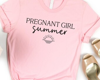 Beach Pregnancy Announcement Shirt: Summer Maternity Tee