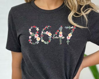 Floral Anti-Trump Shirt: Liberal Resist Tee