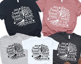 Custom Family Reunion Shirt: Personalized Matching Family Name Tee