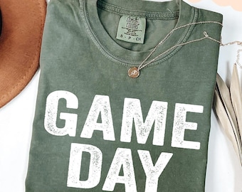 Comfort Colors Game Day T-Shirt: Vintage Retro Football Tee