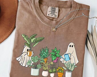 Comfort Colors Ghost Plant T-Shirt: Halloween Gardener Gift