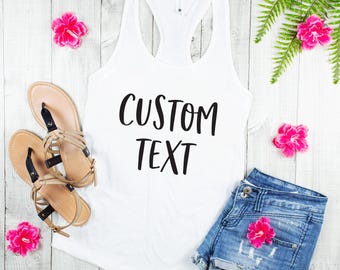 Custom Logo Racerback Tank Top: Personalized Gym Tank