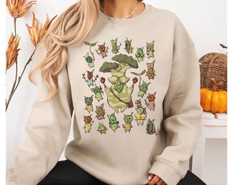 Zelda Korok T Shirt, Breath of The Wild Hylia Gift Tee, Cute Korok Zelda Plant Sweater, Plant Lover T-shirt, Floral Tshirt, Gamer Hoodie