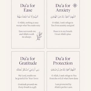 Du'a de guérison et cartes d'affirmation | Imprimable Soins spirituels musulmans | Cartes islamiques Dua pour femmes | Téléchargement instantané PDF