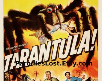 TARANTULA Movie Poster Print 1955 B Movie Monster Horror GIANT SPIDER Insect Animal Nature Attack John Agar