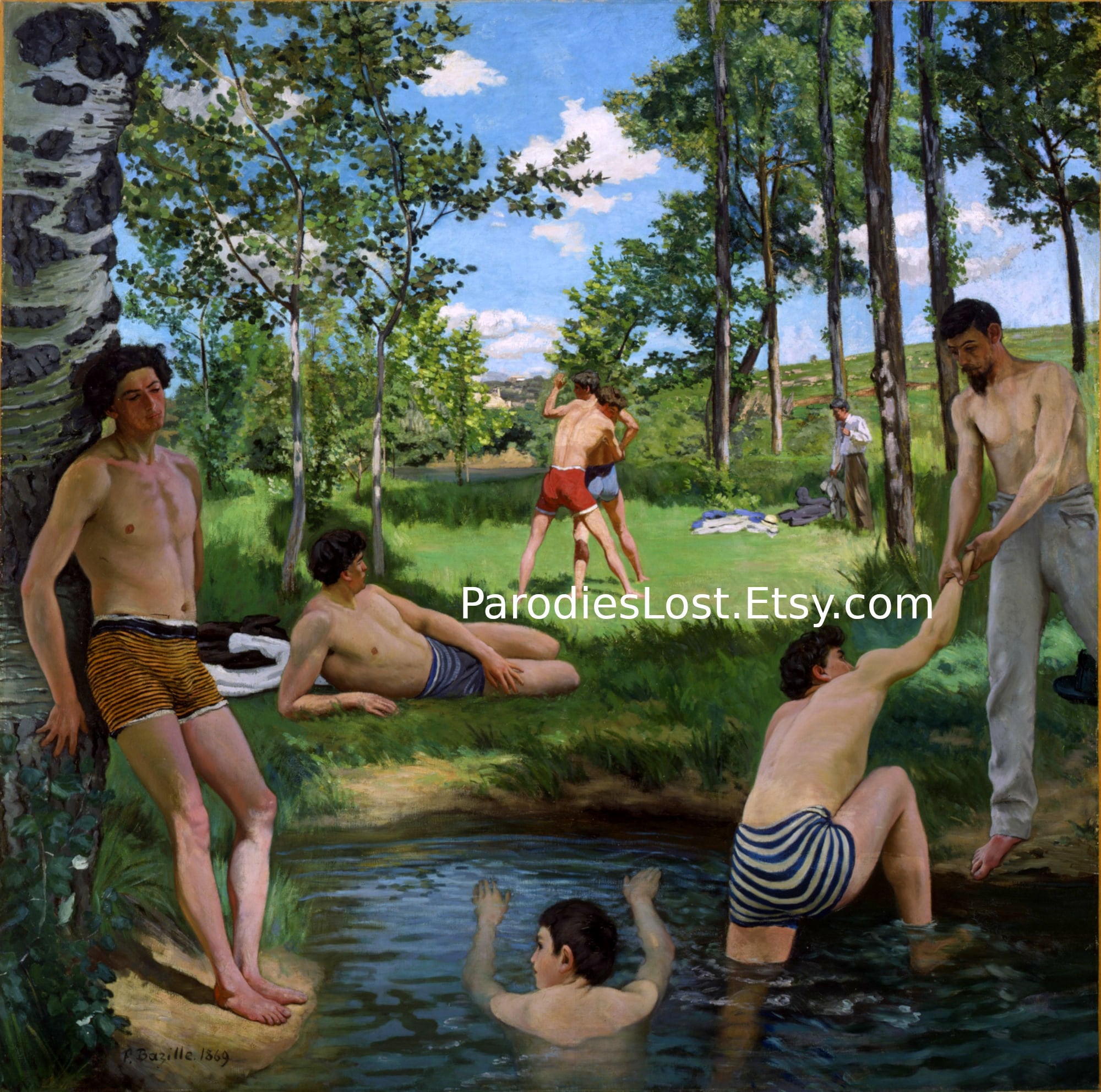 Bathing Nude Men