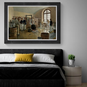 NUDE MEN SHOWERING Bathing Nudity Eugène Chaperon Print Naked Male Gay