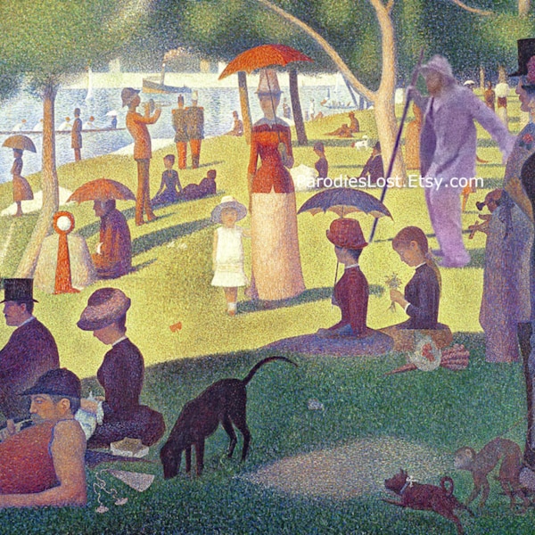 TORGO GEORGES SEURAT Dimanche après-midi Manos Hands of Fate Art