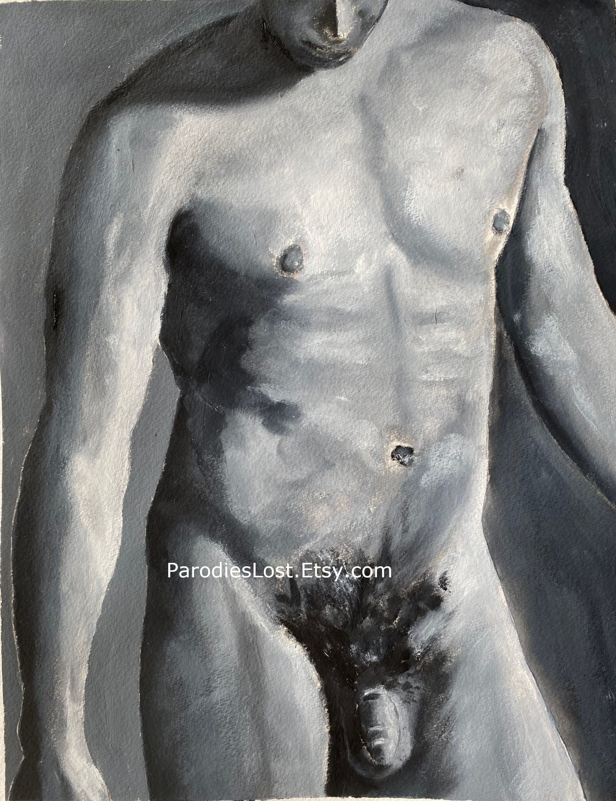 裸の男性の正面 胴体の筋肉 ジョック アスリート スポーツ 油絵からのプリント 裸の男性 ゲイ 興味 ヌード アート 成熟 - Etsy 日本