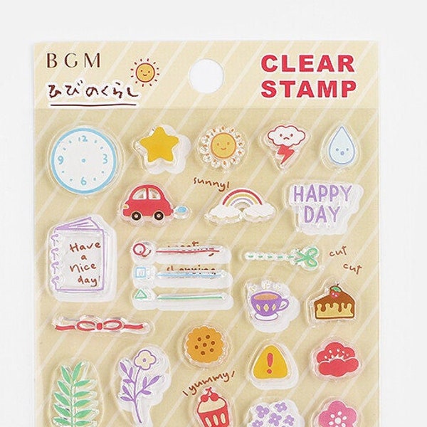 Clear Stamp Set Etsy