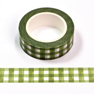 Gingham Polka Dot Decorative Masking Washi Tape - Blue - D — Stationery Pal