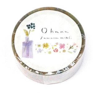 Clear tape: OHANA VERTICAL (3/5" wide) by Miki Tamura. Two-inch perforations make it easy to tear