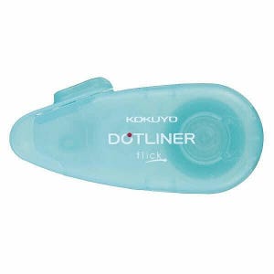 Adhesive tape: DOTLINER FLICK from Kokuyo Japan.  Select from 3 colors
