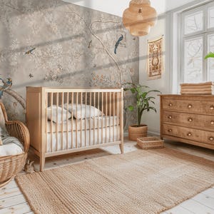 Beige Blossom Luxury Mural