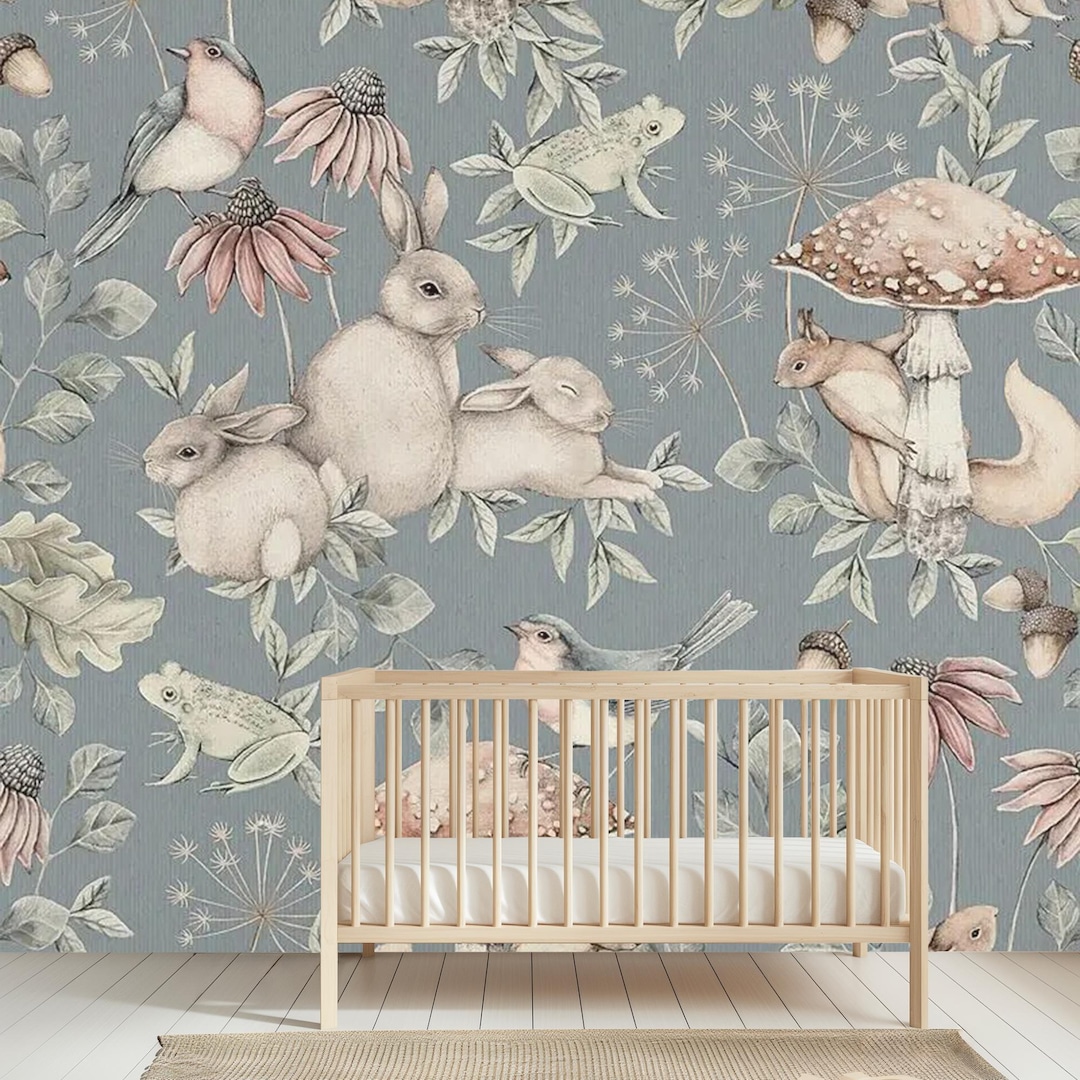 3D Garden Bunny 967 Wall Murals main image 0