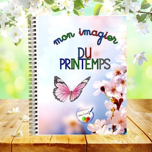 Imagier du printemps – PDF à imprimer – 34 photos réelles + 3 écritures Montessori (3-6 ans)